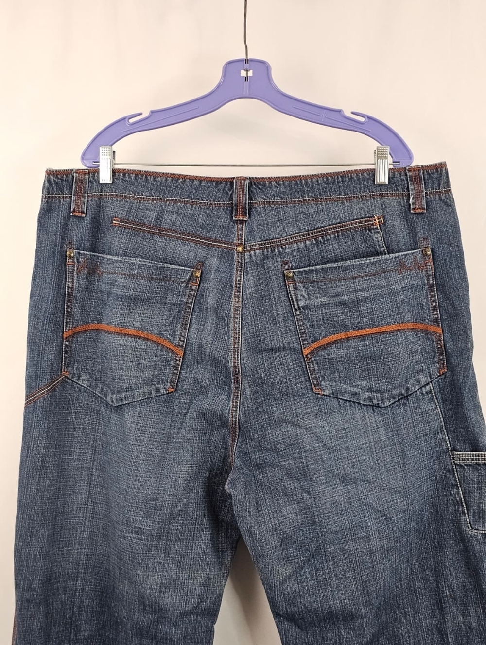 VTG 90s Live Mechanics Men's Utility Jeans, Sz 42